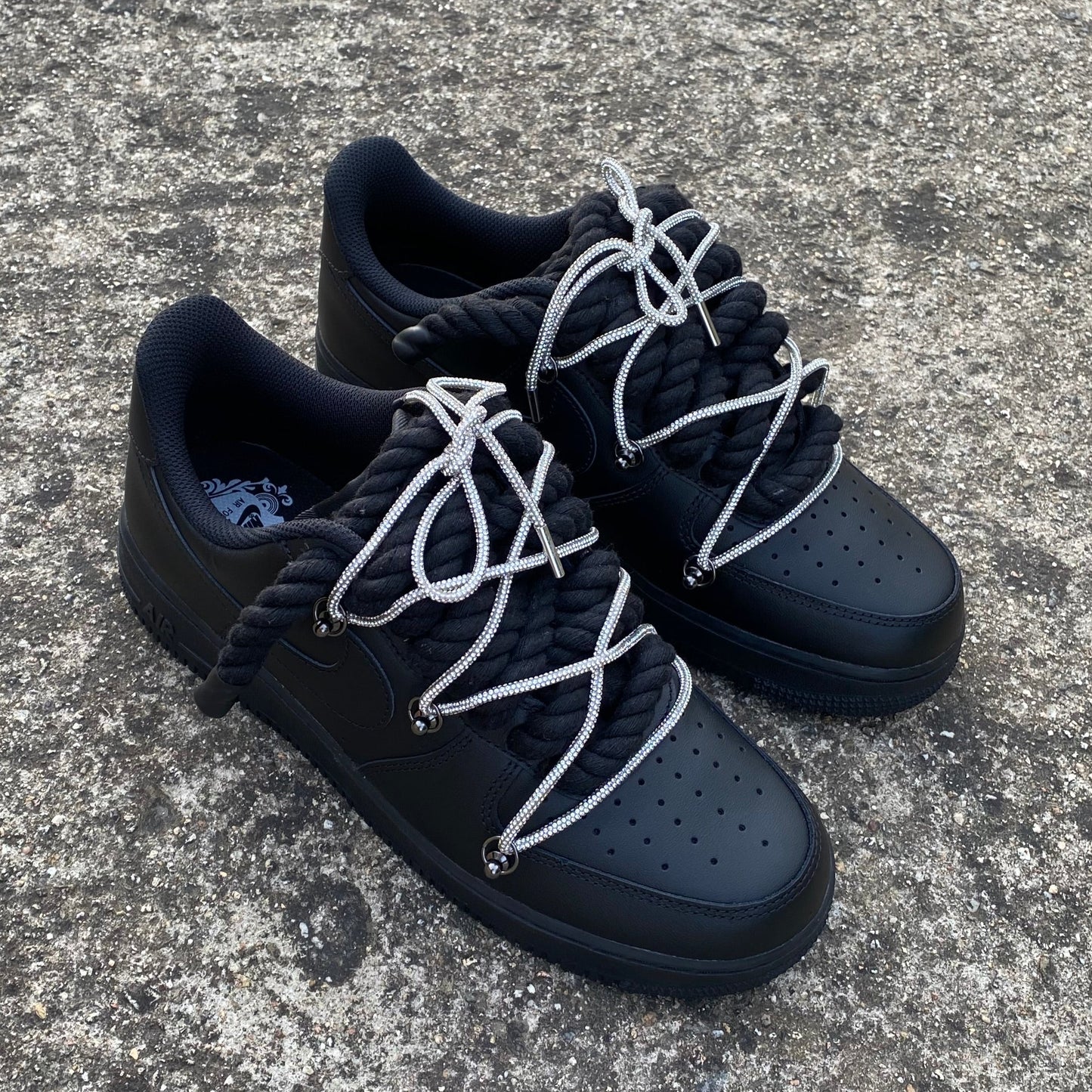 AF1 RHINESTONE OVERLACED