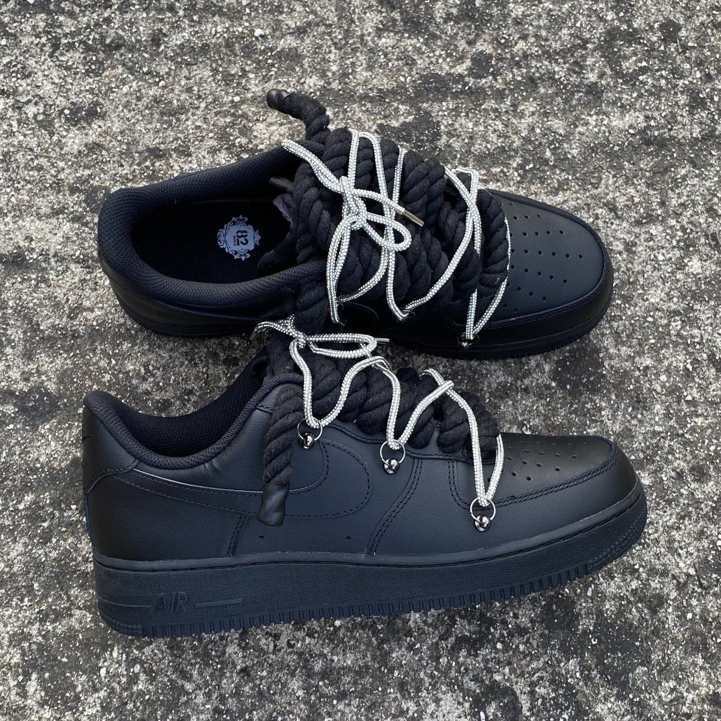 AF1 RHINESTONE OVERLACED